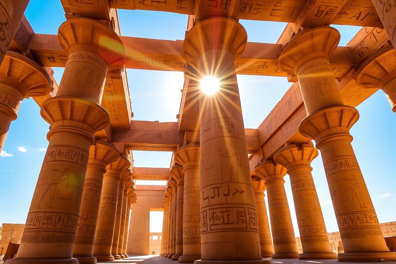Columns of Karnak Temple in Luxor on a day trip from Hurghada
